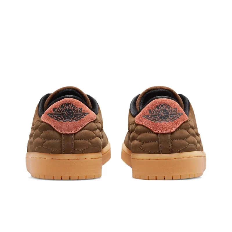 Jordan Air Jordan 1 Centre Court Low-Top Vintage Basketball Shoes Unisex Brown-4