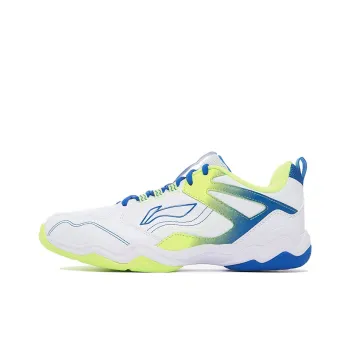 LINING Sound Waves Badminton Shoes Unisex Low Top Standard White/Pale Blue