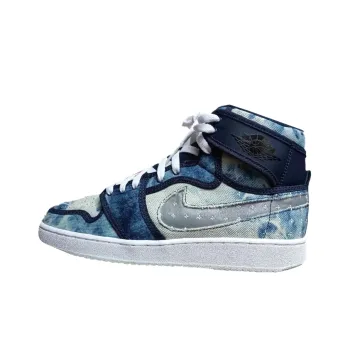 Jordan Air Jordan 1 KO High 'Sashiko' High Top Vintage Basketball Shoes Men's Blue