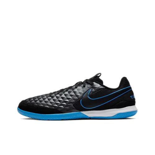 Nike Tiempo Legend 8 Soccer Shoes Unisex Low-Top Black/White/Blue