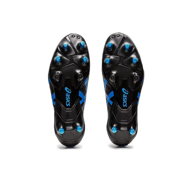 Asics Gel-Lethal Tight Five 2.0 Durable Breathable Soccer Shoes Men's Black Blue-6
