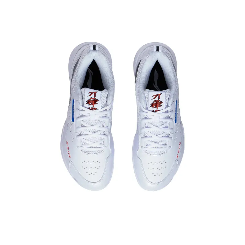 LiNing Blade Lite Cushioned Slip Resistant Abrasion Resistant Low Top Badminton Shoes Unisex Standard White-3