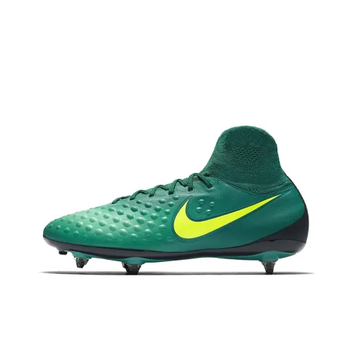 Nike Magista Orden 2 Soccer Shoes Men High-Top Green/Yellow