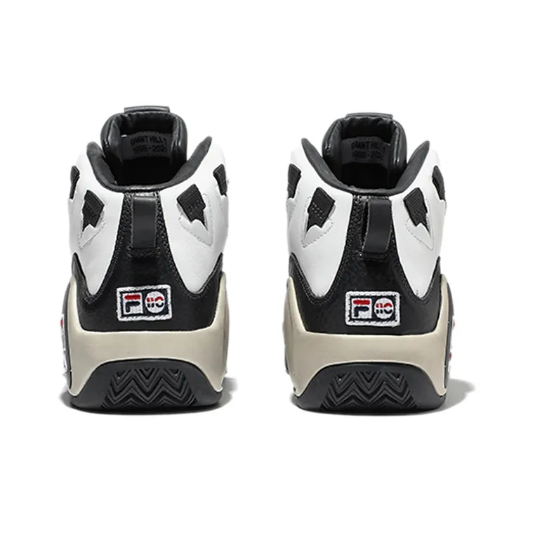 FILA Grant Hill 1 High Top Vintage Basketball Shoes Unisex Black White Korean Style-4