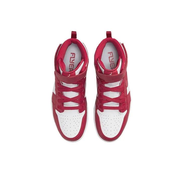 Jordan 1 High FlyEase White Cardinal Red-3