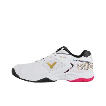 VICTOR 9200 Packs Cushioning Anti Slip And Wear Resistant Low Top Badminton Shoes Unisex White Pink
