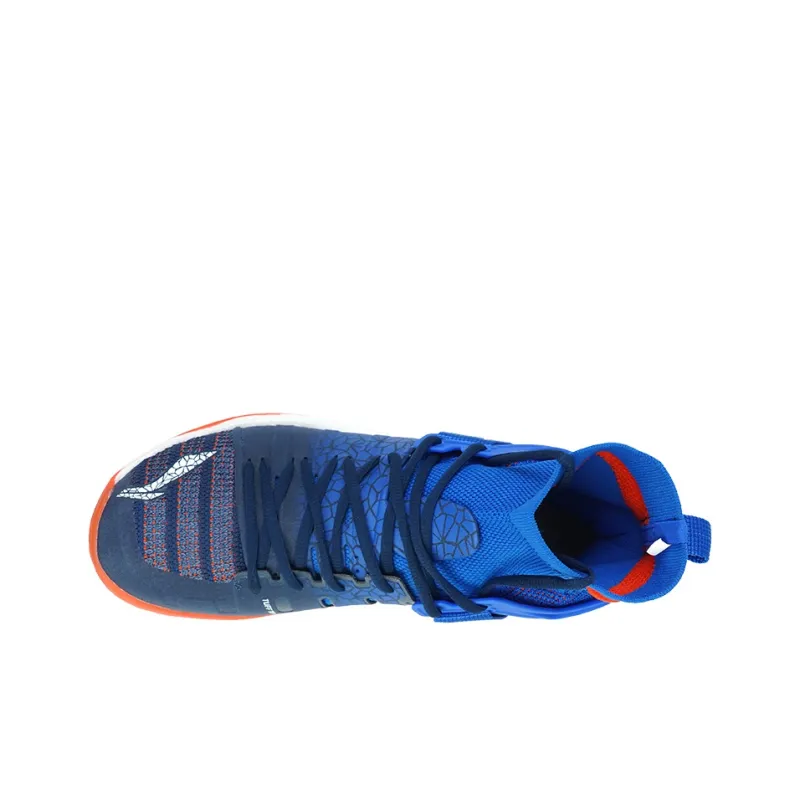 LiNing Roar II Cushioned Slip Resistant Abrasion Resistant High Top Badminton Shoes Deep Prussian Blue-2