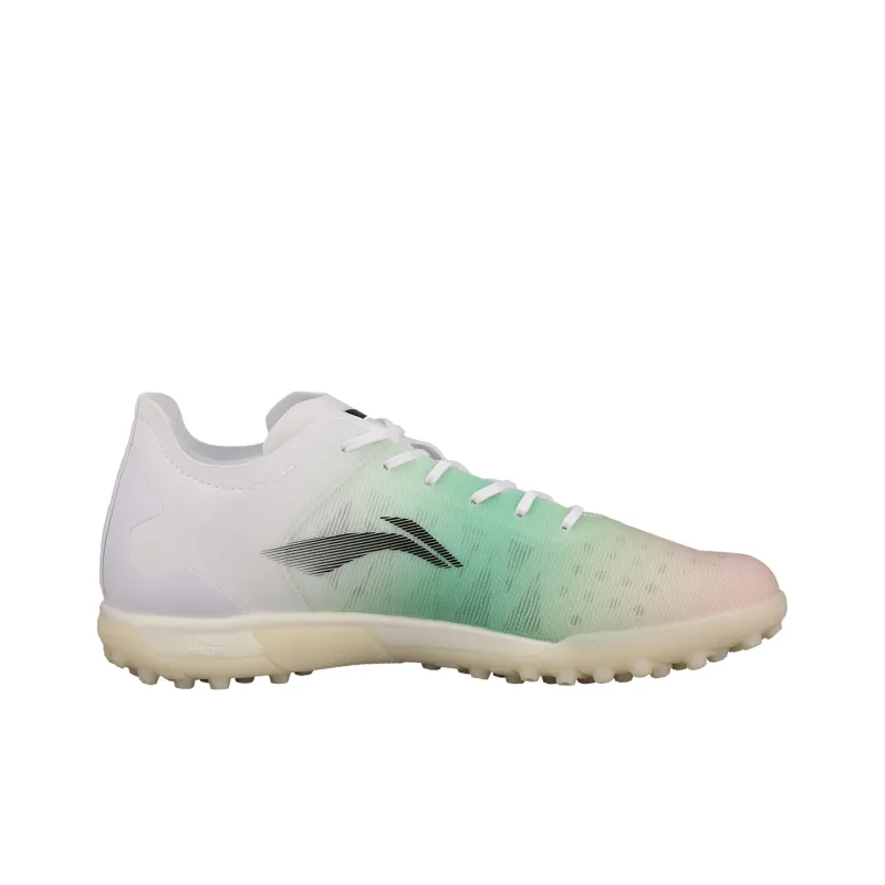 LiNing Sportlife Slip-Resistant Breathable Soccer Shoes Men's Orange/Green/White-1
