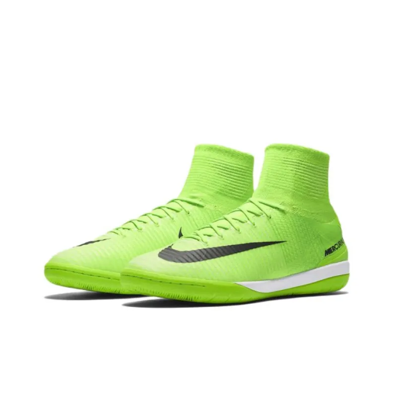 Nike Mercurialx Proximo 2 Soccer Shoes Men High-Top Neon Green-2