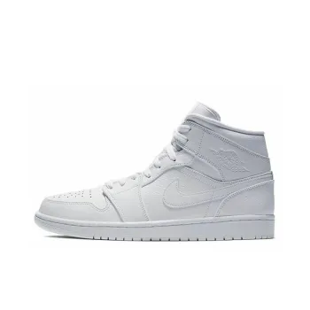JORDAN 1 Mid Triple White 2019