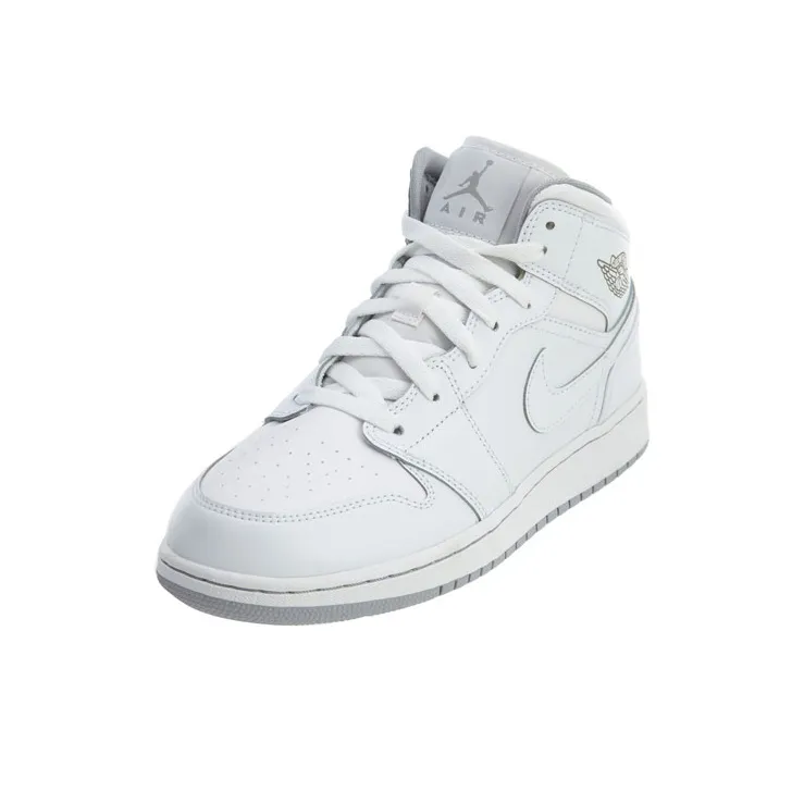 Jordan 1 Retro Mid GS White Wolf Grey-1