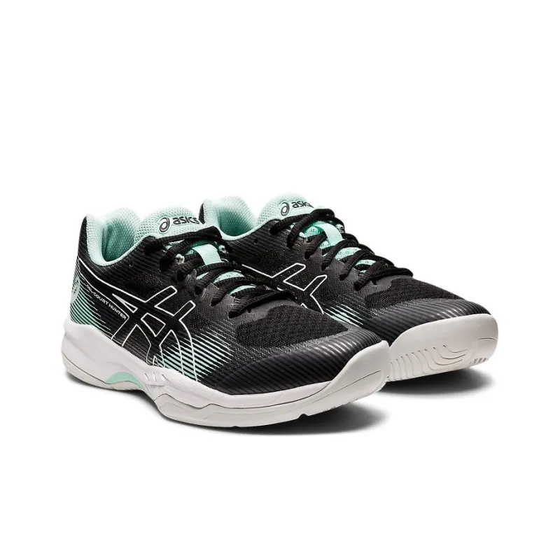 Asics Women's Gel Court Hunter 2 'Black Green'-2