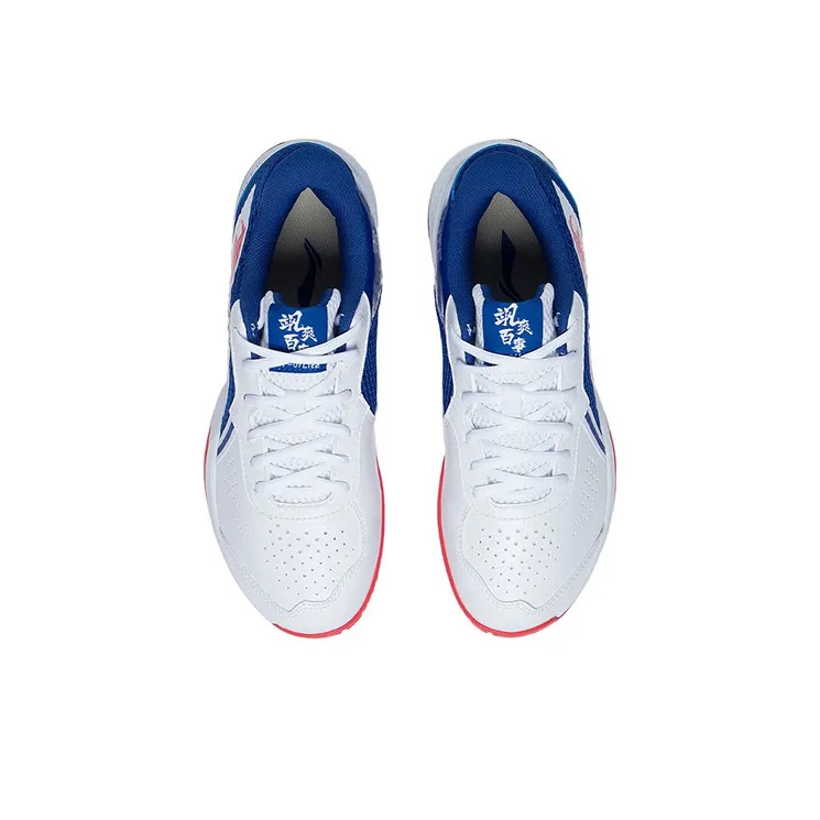 LINING Badminton Shoes Unisex Low Top White/Blue/Red-3