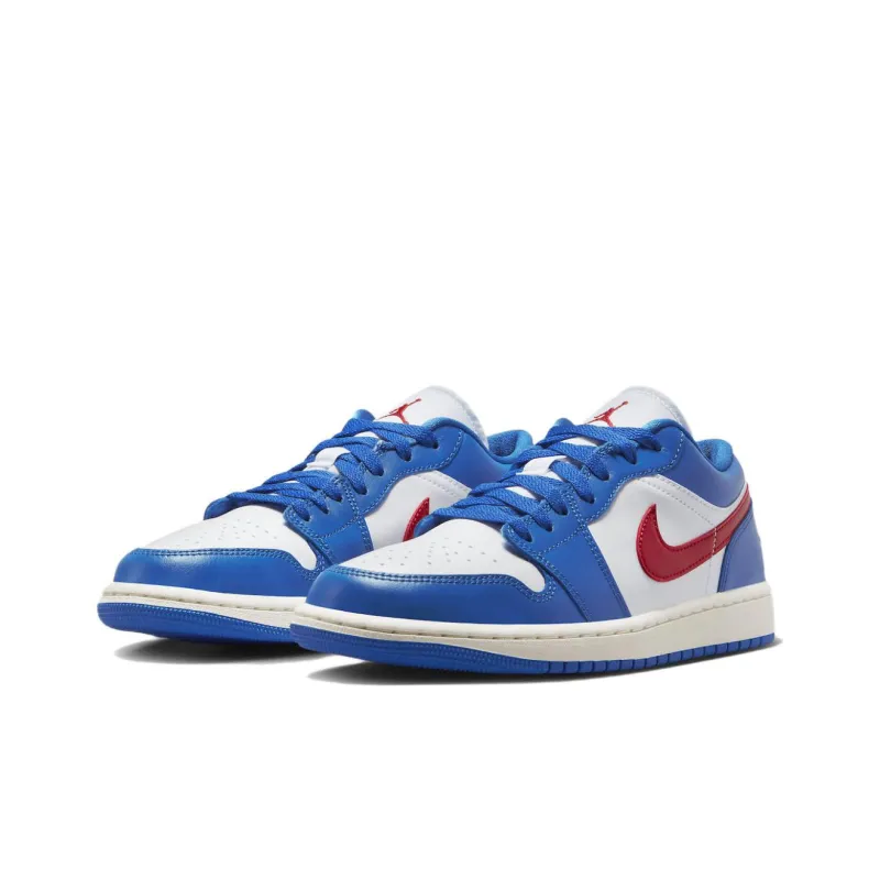 Jordan 1 Low Sport Blue Gym Red Women's-2