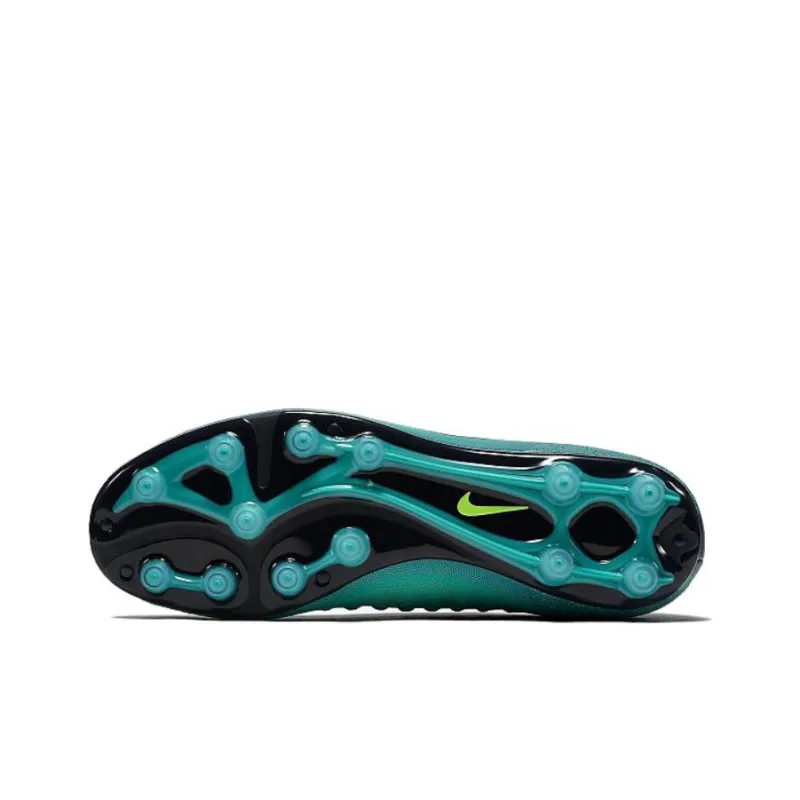 Nike HG Rubber Short Studs Cushioning Anti-Slip And Wear-Resistant Soccer Shoes Men's Turquoise-4