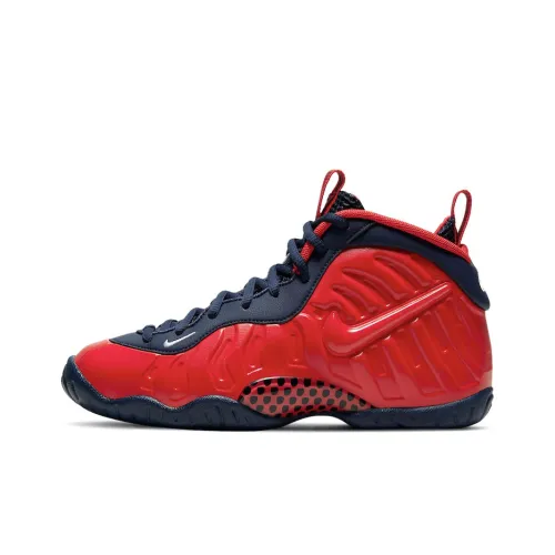 Nike Foamposite Pro Vintage Basketball Shoes Men Mid-Top Red/Blue