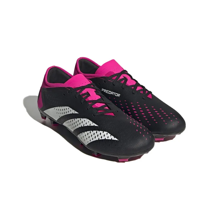 Adidas Predator Accuracy.3 Low Fg Core Black Cloud White Team Shock Pink-2