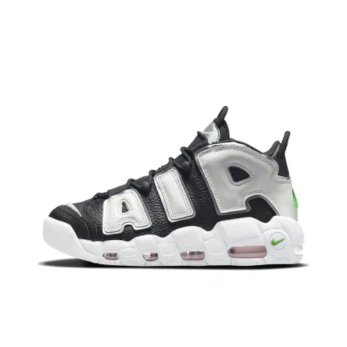 Nike Air More Uptempo Black White Green Women's