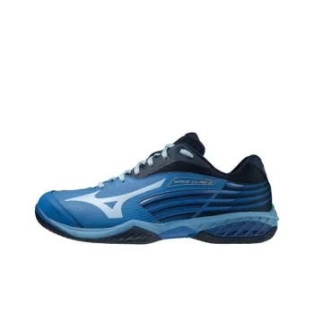 Mizuno Wave Claw 2 Cushioning Wear Resistant Low Top Badminton Shoes Unisex Blue Black