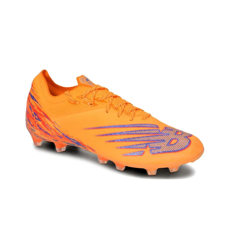 New Balance Furon V6+ HG Hard Ground Anti Slip Wear Resistant Soccer Shoes Unisex Orange-2