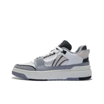 LiNing Rookie Cushioning Anti Slip And Wear Resistant Coverage Support Low Top Vintage Basketball Shoes Gray