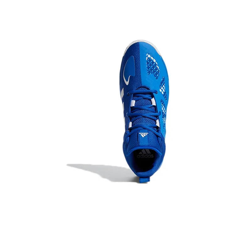 Adidas N3XT Pro N3xt 2021 Cushioning Anti-Slip And Wear-Resistant Mid-Top Vintage Basketball Shoes Men's Blue-4