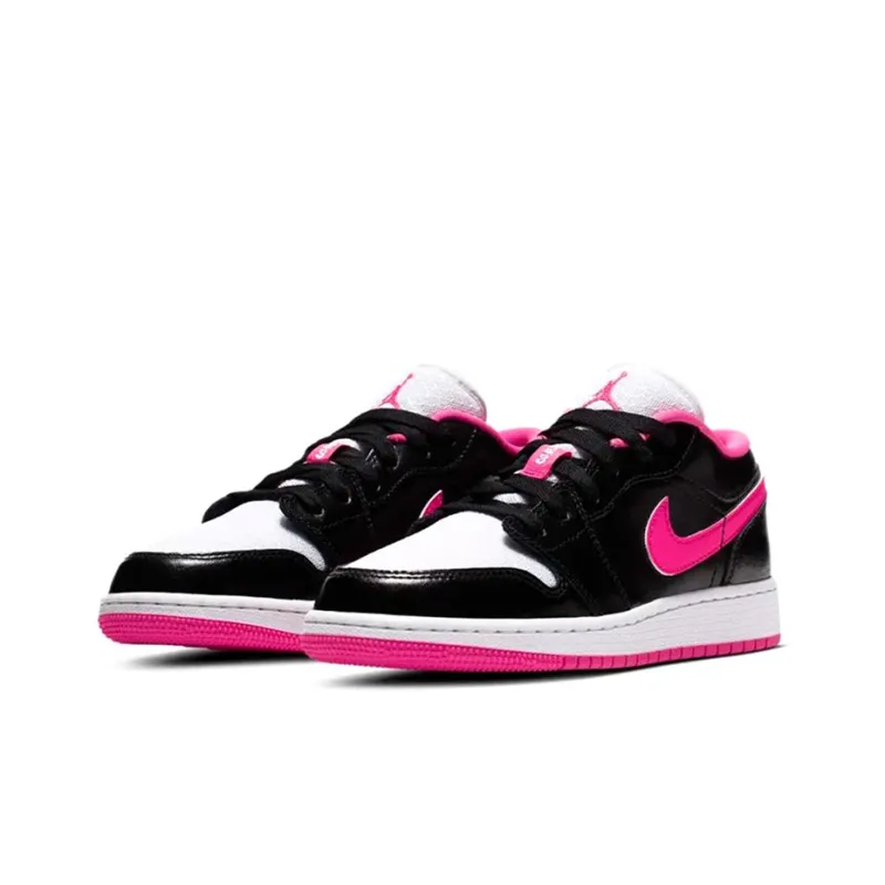 Jordan 1 Low Black White Hyper Pink GS-2