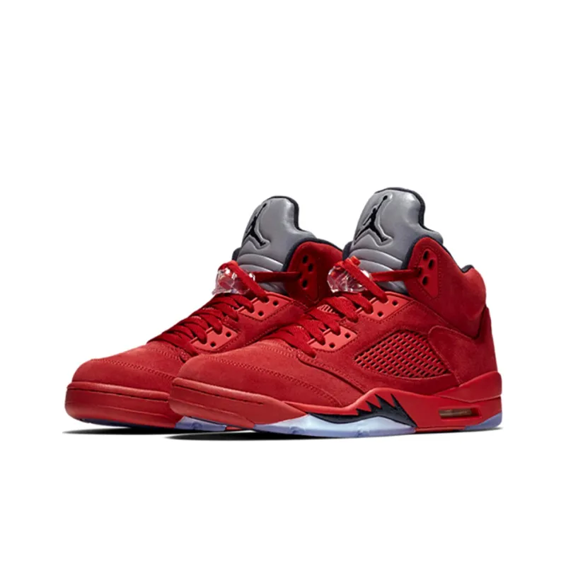Jordan 5 Retro Red Suede-1