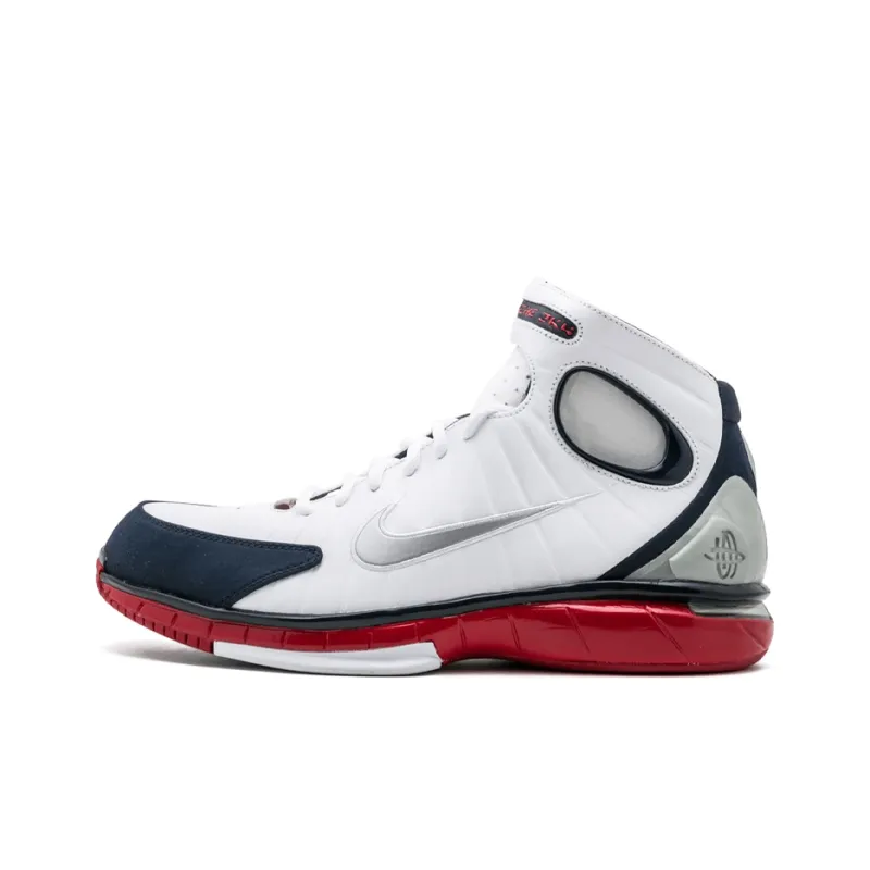 Nike Air Zoom Huarache 2K4 White Metallic Silver Obsidian-0