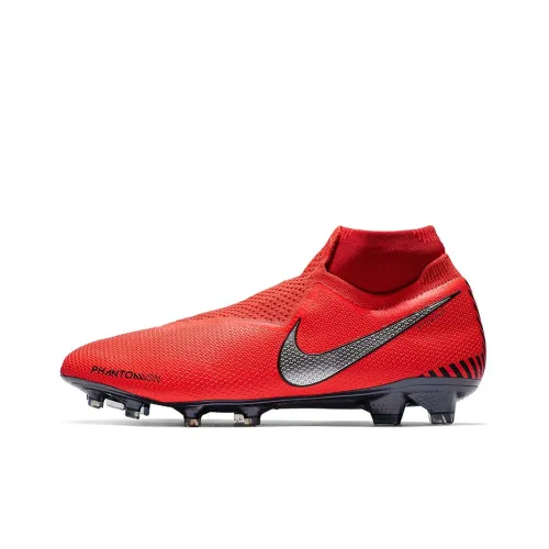 Nike Phantom Vision Soccer Shoes Unisex Mid-Top Red