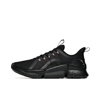 ANTA Training Shoes Women's Low Top Black/Fluorescent Sunset Orange