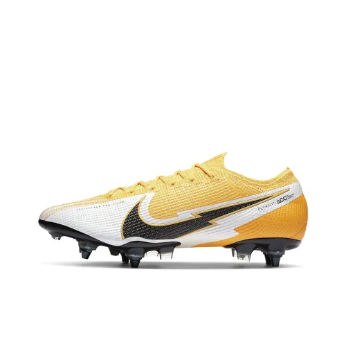 Nike Mercurial Vapor 13 Soccer Shoes Unisex Low-Top Yellow/Black/White