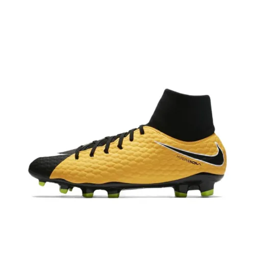 Nike Hypervenom Phelon Soccer Shoes Men High-Top Yellow/Black