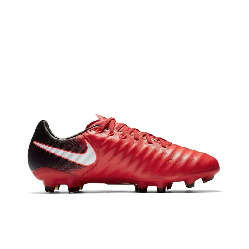 Nike TIEMPO LEGACY 3 Cushioned Anti Slip And Wear Resistant Lightweight Soccer Shoes Men's Red Black-1