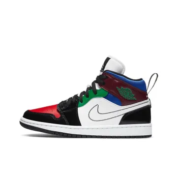 JORDAN 1 Mid Se Black White Multi Color Women's