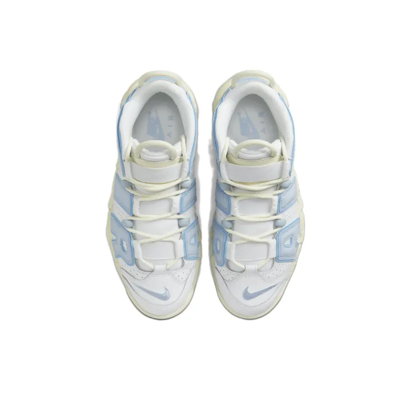 Nike Air More Uptempo Vintage Basketball Shoes Women's Low Top White Blue-3
