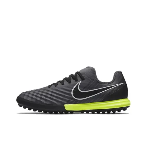 Nike TF Rubber Broken Studs Cushioning Anti-Slip And Wear-Resistant Soccer Shoes Men's Gray Green