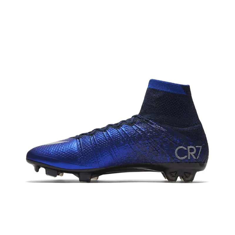 Nike Mercurial Superfly 8 Soccer Shoes Men High Top Blue/Black-0