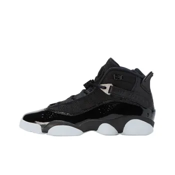 JORDAN 6 Rings Black White GS