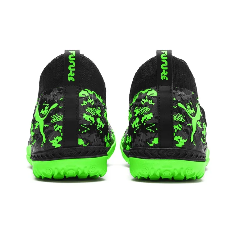 PUMA Future 19.3 Netfit Tt M Soccer Shoes Black/Green-3