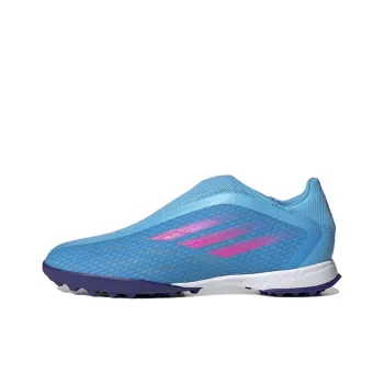Adidas X Speedflow 3 Anti-Slip Wear-Resistant Soccer Shoes Unisex Blue Pink