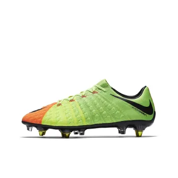 Nike SG Metal Long Studs Cushioning Anti-Slip And Wear-Resistant Soccer Shoes Men's Green Orange