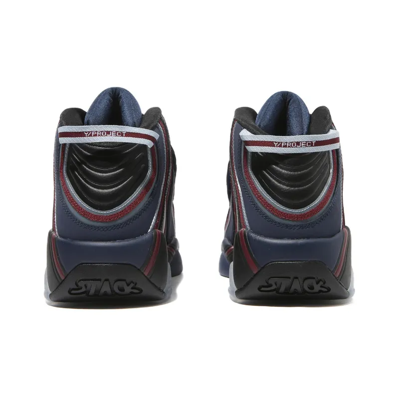 Y/project X FILA Stackhouse 2 Vintage Basketball Shoes Unisex High Top Black/Blue/Red-3