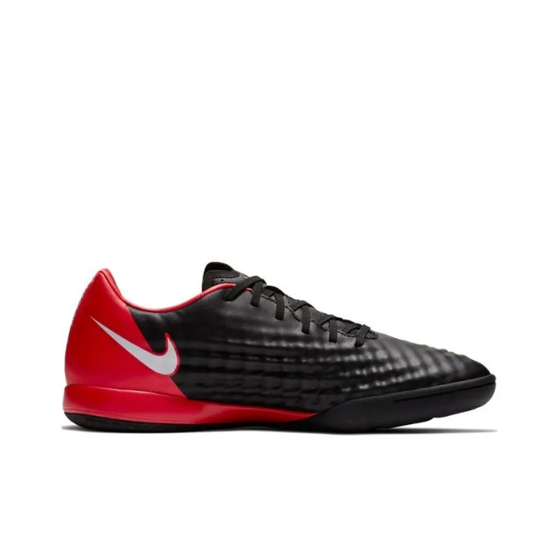 Nike Magista Onda II IC/IN Cushioning Anti-Slip And Wear-Resistant Soccer Shoes Men's Black Red-1