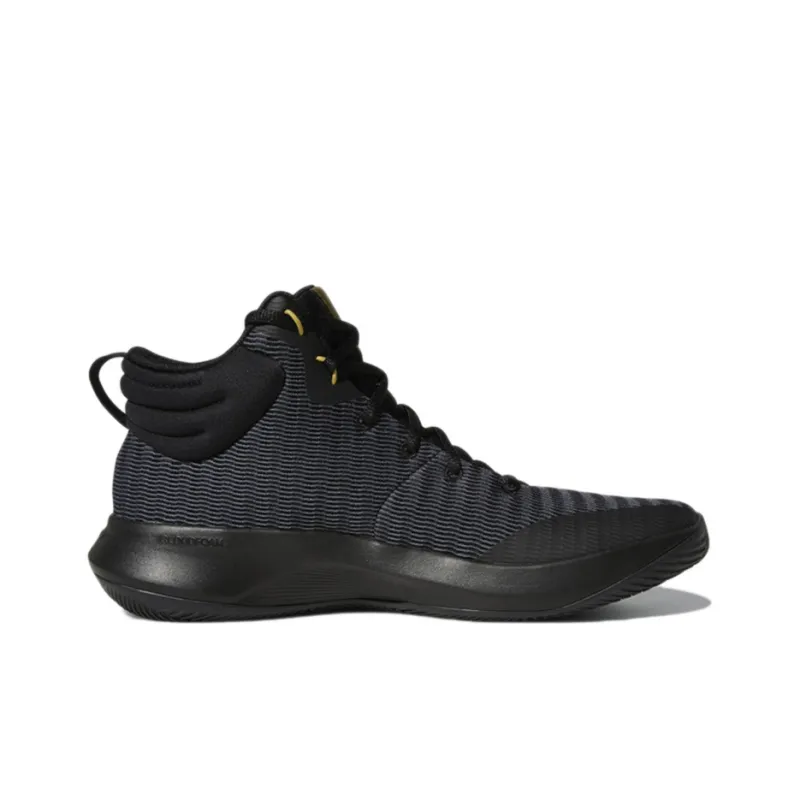 Adidas D Rose Lethality Wear-Resistant High-Top Vintage Basketball Shoes Men's Black-1