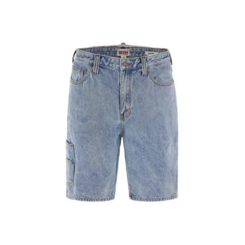 GUESS Casual Shorts Men Light Blue