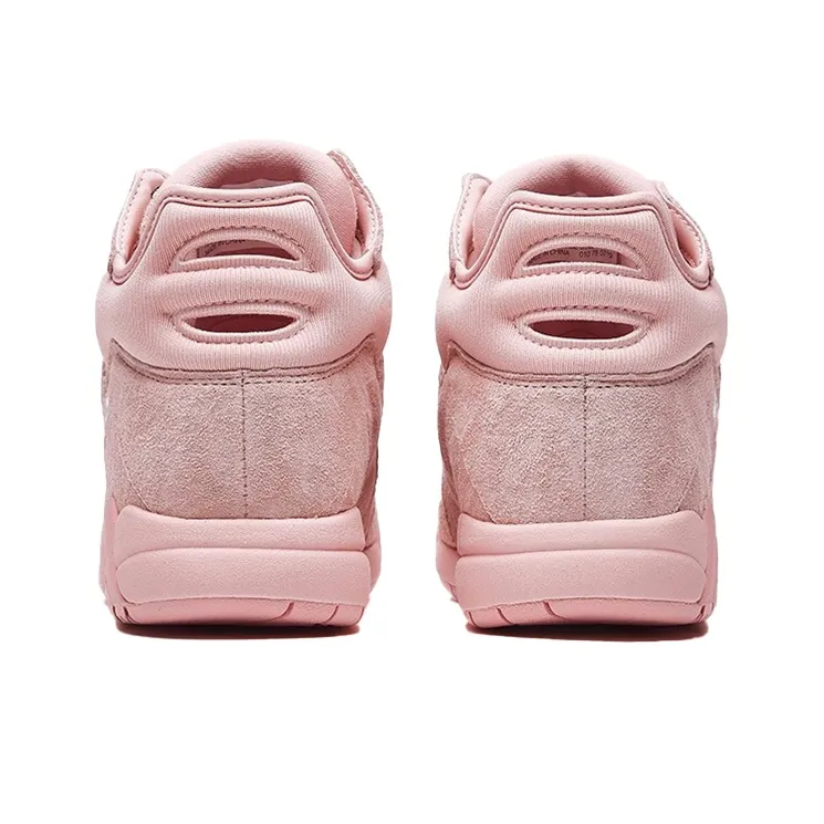 FILA Cage Cushioning Anti Slip And Wear Resistant Coverage Mid Top Vintage Basketball Shoes Women's Cherry Blossom Pink-3