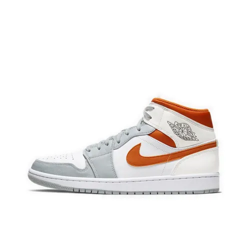 Jordan 1 Mid Starfish Pure Platinum