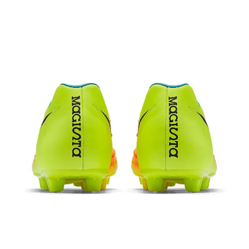 Nike MAGISTA ONDA 2 HG Rubber Short Studs Cushioning Anti-Slip And Wear-Resistant Soccer Shoes Men's Green Orange-4