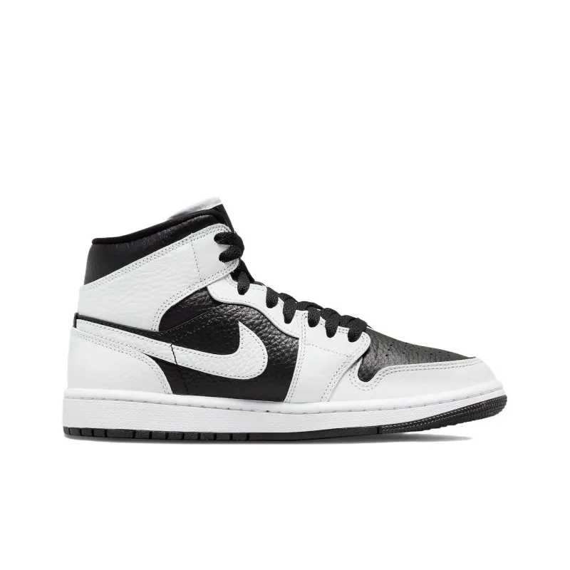 JORDAN 1 Mid Split Black White Women's-1